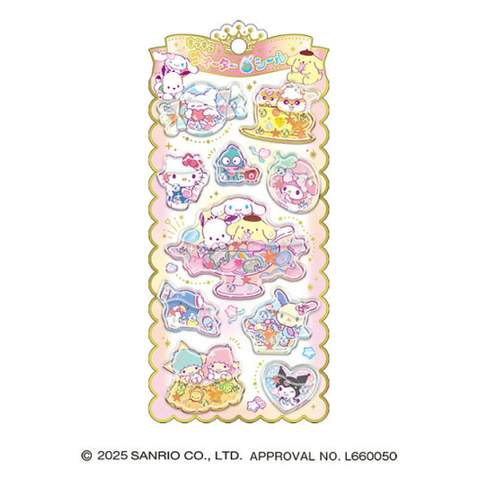 [MIXED / SWEETS] "Sanrio Sparkling Water-in" Sticker Sheet