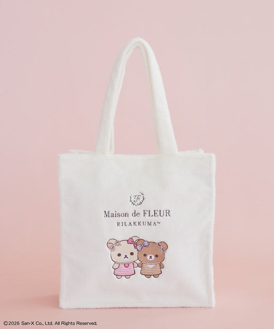 [IVORY] "Maison de FLEUR x Rilakkuma" Square Tote Bag