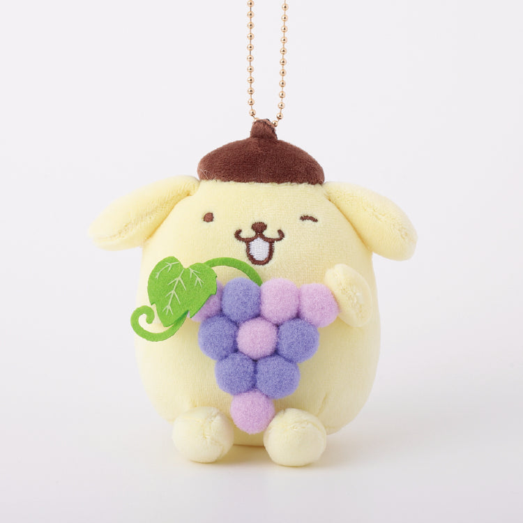 [GRAPE] "Munyugurumi Pompompurin" Plush Keychain
