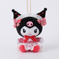 "Kuromi Tokimeki Maid" Plush Keychain