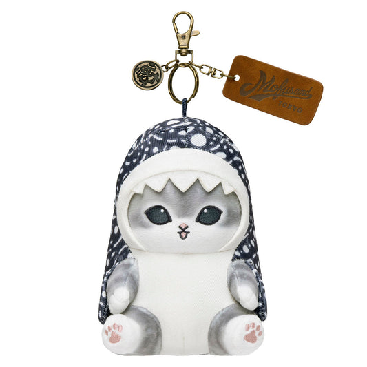 [INDIGO] "Mofusand BOARD SHARK!" Denim Plush Keychain