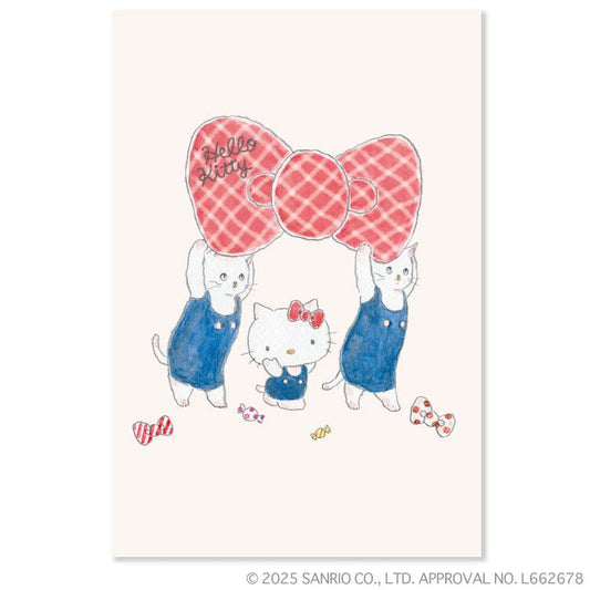 [HELLO KITTY BOW] "Tocoro Comugi x Sanrio" Postcard