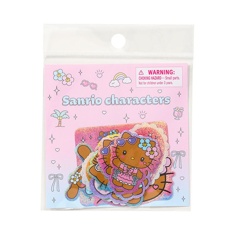 "Sanrio Sparkling Summer Pool" Sticker Set