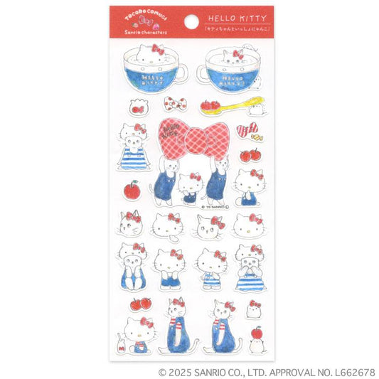 [HELLO KITTY] "Tocoro Comugi x Sanrio" Sticker Sheet