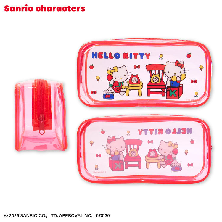 [HELLO KITTY] "THANKYOUMART x Sanrio Retro" Clear Pen Pouch
