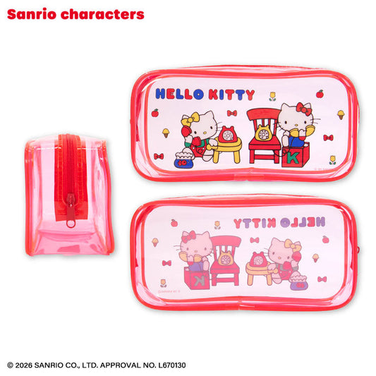 [HELLO KITTY] "THANKYOUMART x Sanrio Retro" Clear Pen Pouch