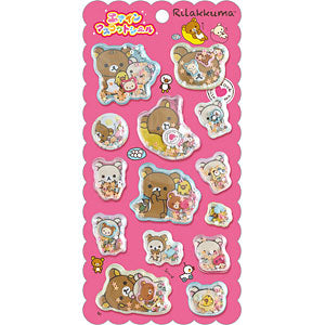 [BASIC PINK] "Rilakkuma From the Past" Air-In Sticker Sheet