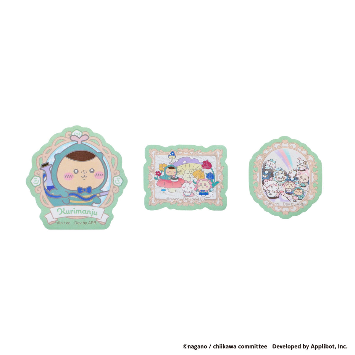 [KURIMANJU] LIMITED "Chiikawa Pocket POP UP STORE Alice in Wonderland" Sticker Set