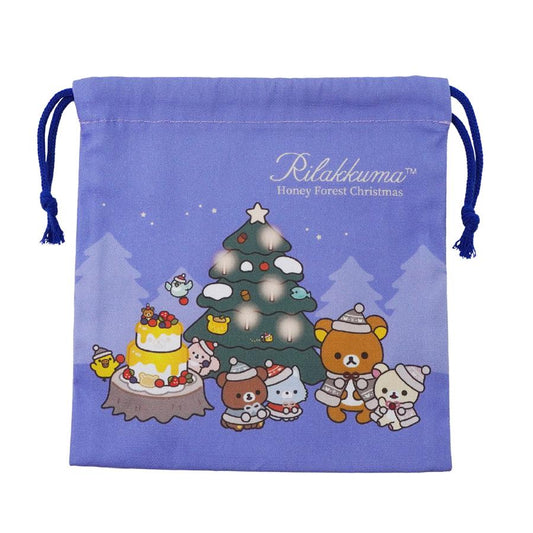 "Rilakkuma Store Limited Christmas 2025" Drawstring Bag