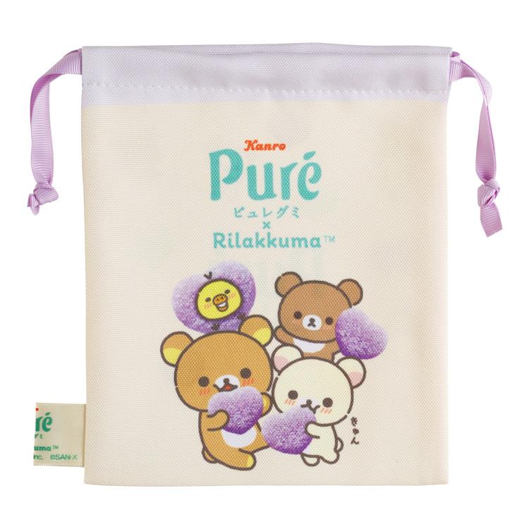 [HEARTS] "Pure Gummy x Rilakkuma" Drawstring Bag