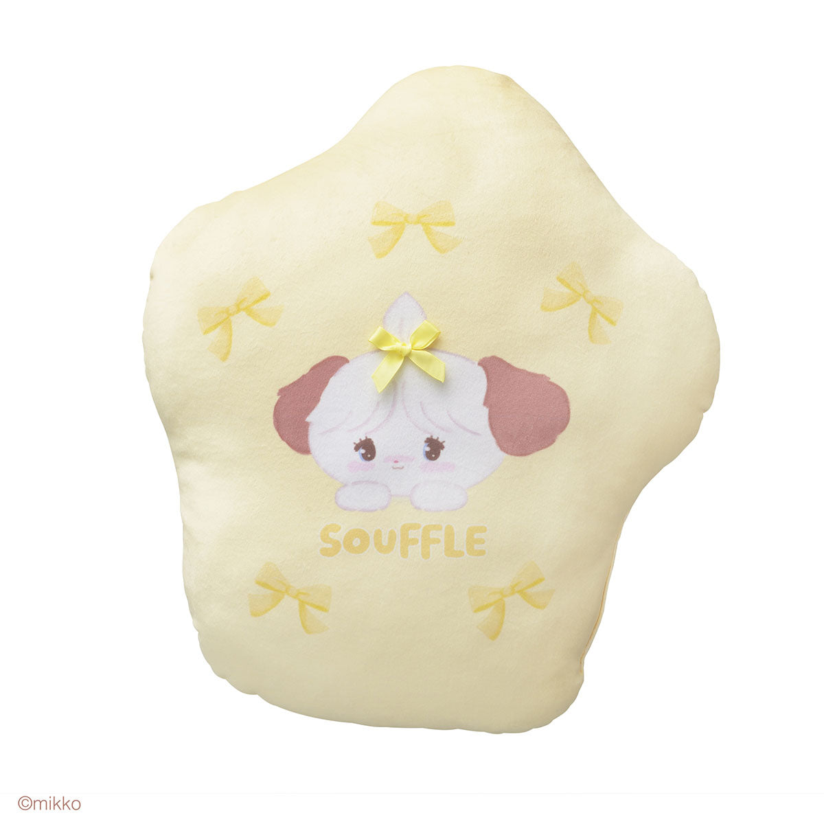 [SOUFFLE] "Mikko Illustrations Playing In a Flower Field" Die-cut Cushion