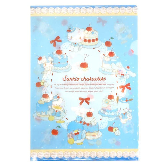 [BLUE] "Sanrio Sweet Cakes" A4 File Folder