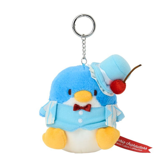 [TUXEDO SAM] "Sanrio Strawberry & Cherry Cake" Plush Keychain