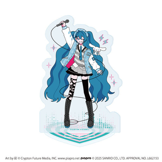 "Hatsune Miku x Cinnamoroll Rock" Acrylic Stand