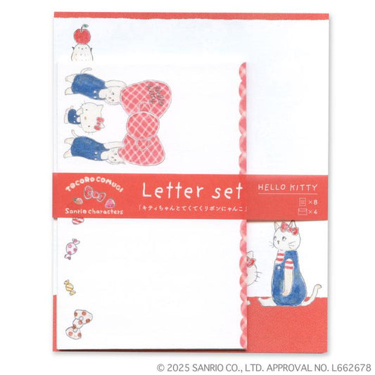 [HELLO KITTY] "Tocoro Comugi x Sanrio" Regular Letter Set