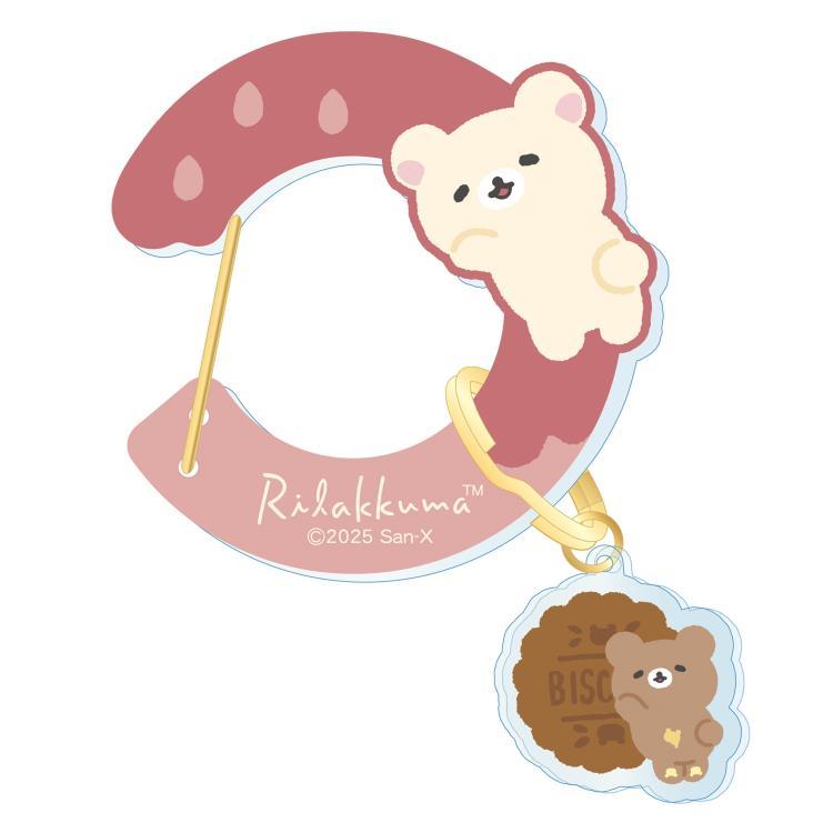 [KORILAKKUMA & CHAIROIKOGUMA]  "Rilakkuma" Acrylic Carabiner