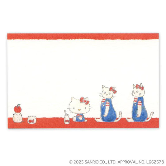 [HELLO KITTY] "Tocoro Comugi x Sanrio" Mini Message Card