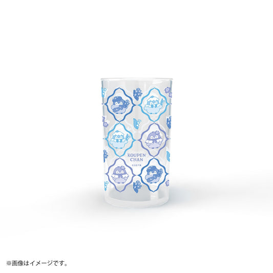 "Koupenchan Sky Blue Bouquet" Glass Cup