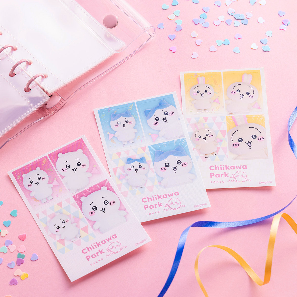 [HACHIWARE] "Chiikawa Park Special Photo" ID Photo Style Sticker