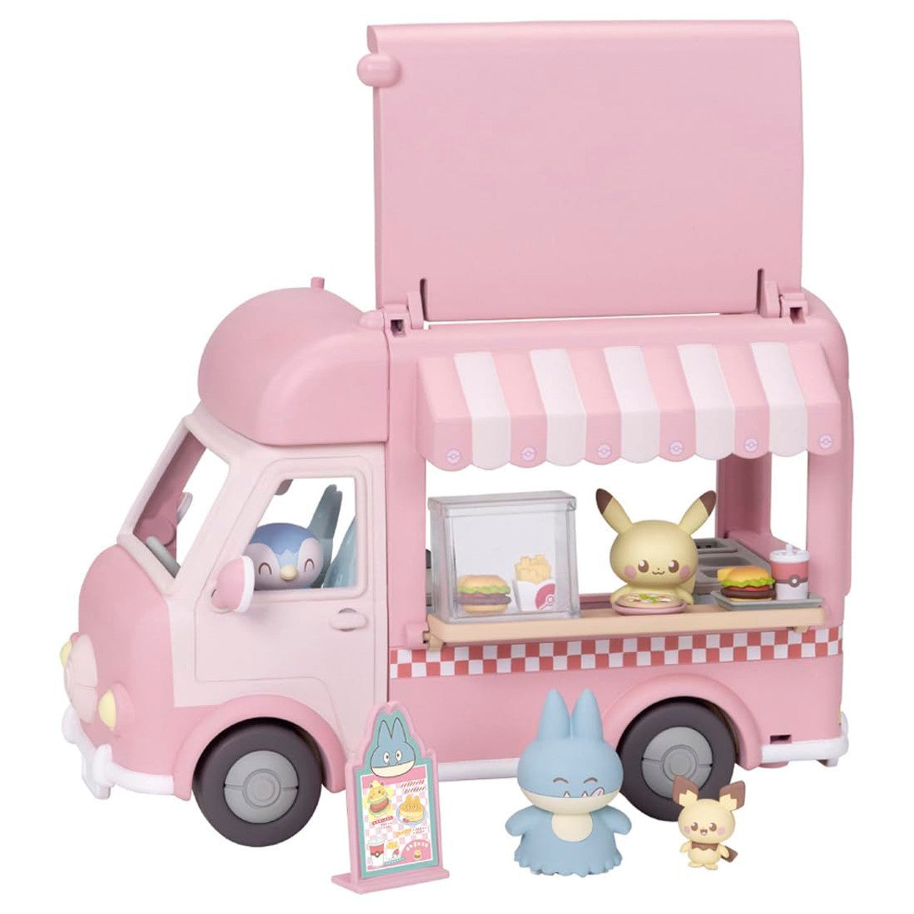 "Pokemon Pokepeace Let's all Help Out! Mogumogu Kitchen Car" Figure Set