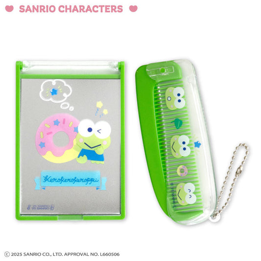 [KEROPPI] "Sanrio Simple Kawaii" Mirror & Comb