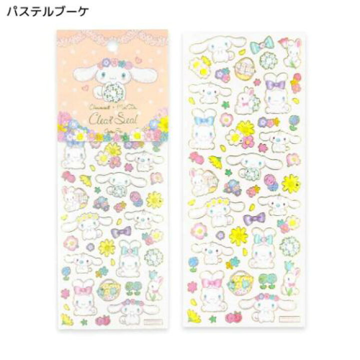 [CINNAMOROLL / FLORAL] "Sanrio x Miki Takei" Clear Sticker Sheet