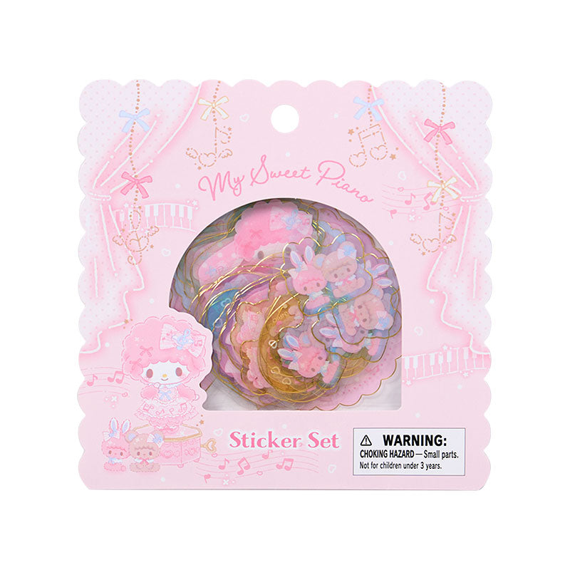 "My Sweet Piano Dress Up Piano Recital" Sticker Set