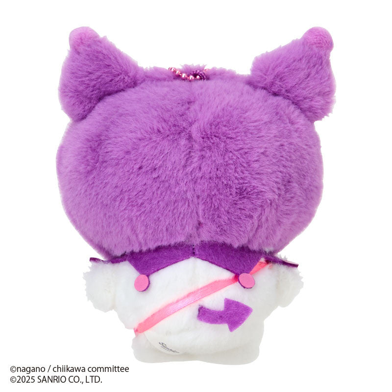 [MOMONGA X KUROMI] "Chiikawa x Sanrio" Plush Keychain