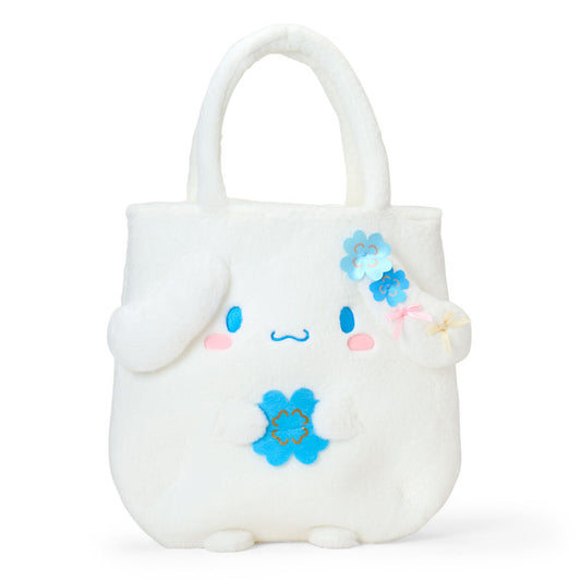 "Cinnamoroll Light Blue Clover" Character-shaped Tote Bag