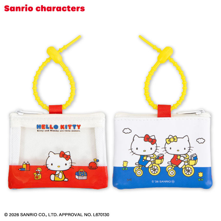 [HELLO KITTY] "THANKYOUMART x Sanrio Retro" Zip Tie Mini Pouch