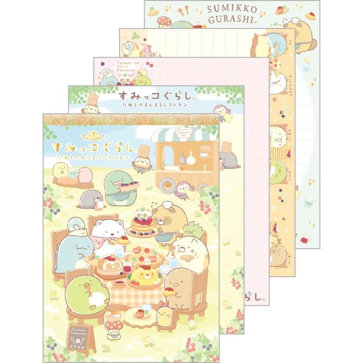 [PICNIC / GREEN] "Sumikko Gurashi Tanuki Raccon Restaurant" A6 Memo Pad