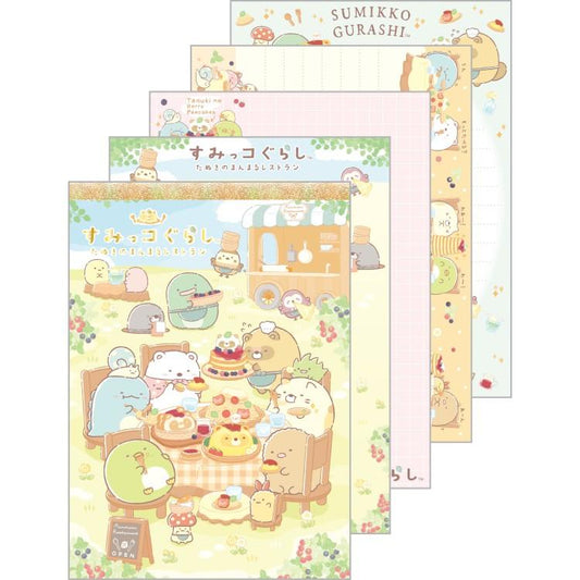 [PICNIC / GREEN] "Sumikko Gurashi Tanuki Raccon Restaurant" A6 Memo Pad