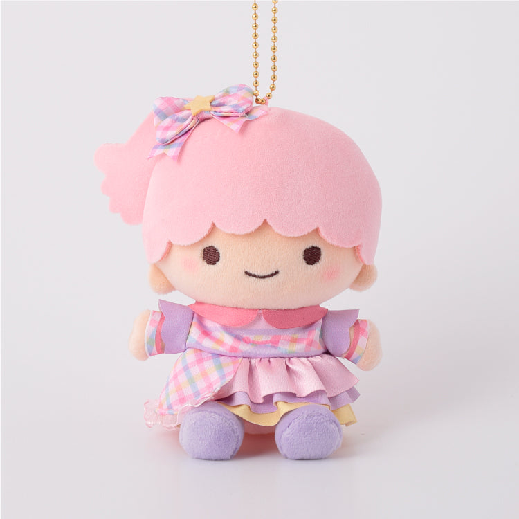 [LALA (LITTLE TWIN STARS) / IDOL] "Ichigo Shinbun 50th Anniversary x Munyugurumi Patio POPUP STORE" Plush Keychain