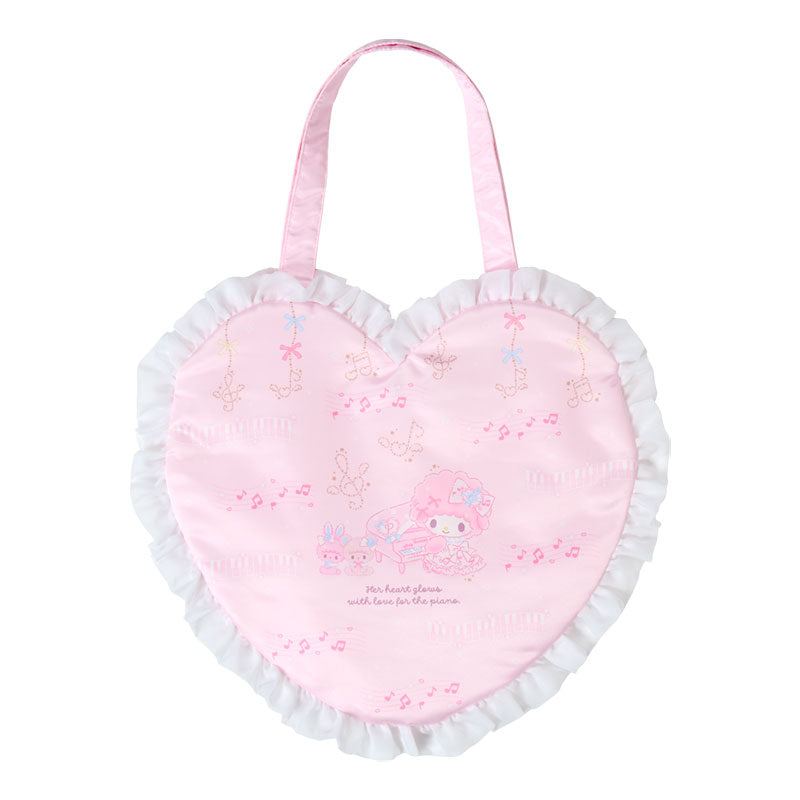 "My Sweet Piano Dress Up Piano Recital" Heart Tote Bag