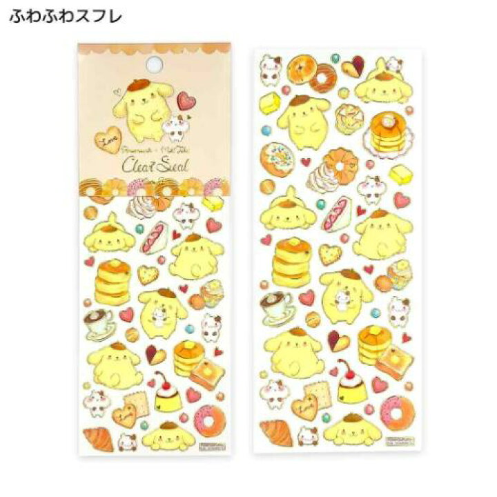 [POMPOMPURIN] "Sanrio x Miki Takei" Clear Sticker Sheet