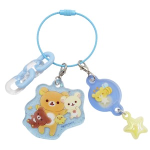 [STARRY SKY / BLUE] "Rilakkuma" Wire Keychain