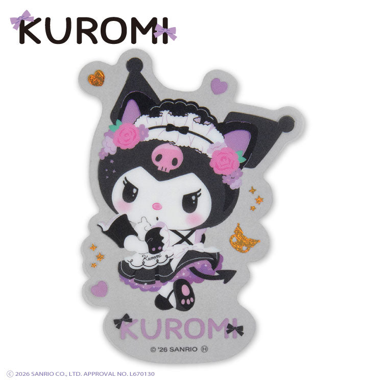 [GRAY DIE CUT] THANKYOUMART "Kuromi" Clear Sticker