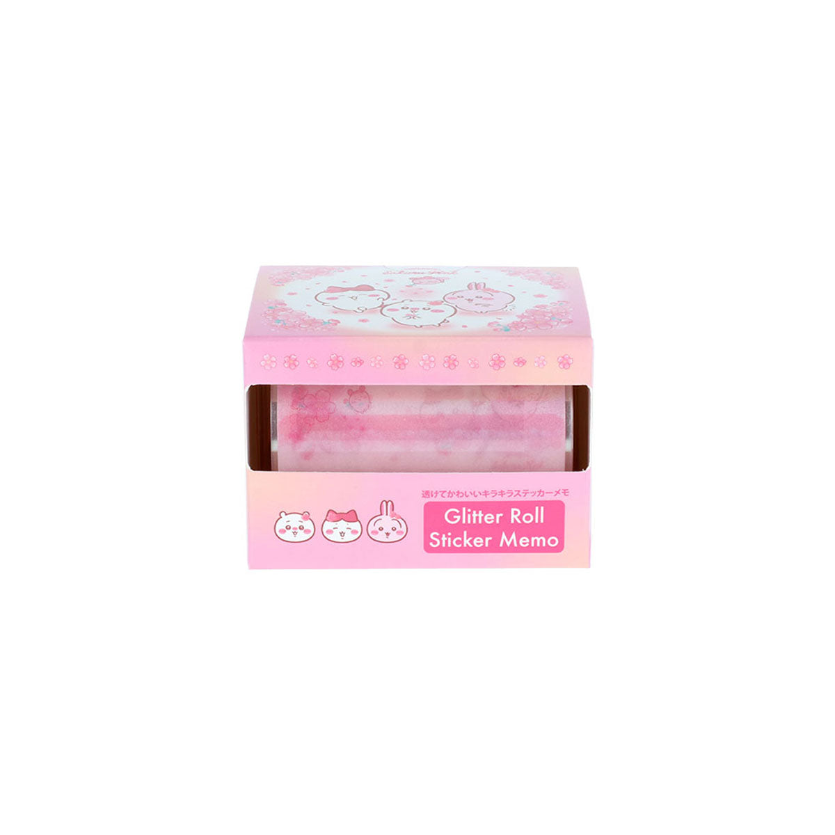 [PINK] "Chiikawa Sakura Pink" Roll Sticker Memo