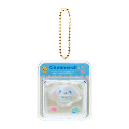 [CINNAMOROLL / PAJAMAS] "Sanrio Miniature Toy Package" Keychain
