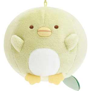 [PENGUIN?] "Sumikko Gurashi Tanuki Raccon Restaurant" Round Plush Keychain
