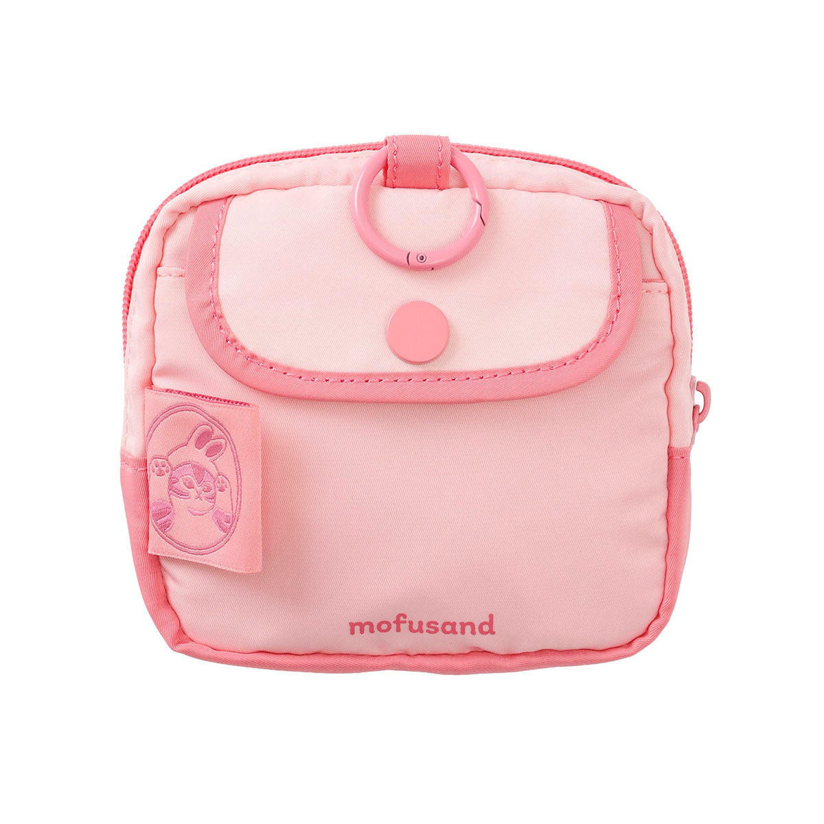 [PINK] "Mofusand Pukkuri Applique Embroidered" Pouch