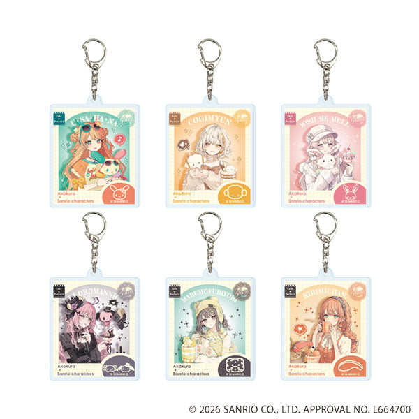 [ACRYLIC KEYCHAIN] "Akakura x Sanrio Parfait Cafe" Blind