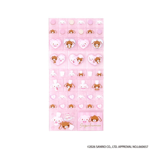 [PINK] "Sugarbunnies" Tile Sticker Sheet