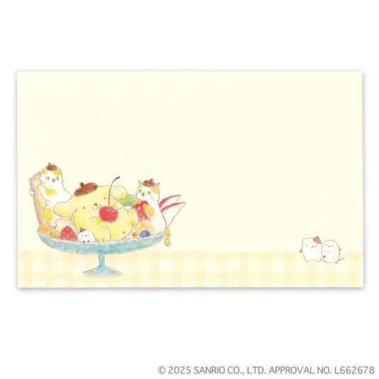 [POMPOMPURIN] "Tocoro Comugi x Sanrio" Mini Message Card