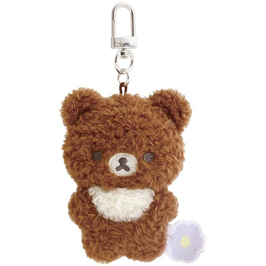 [CHAIROIKOGUMA] "Rilakkuma Basic Flower" Plush Keychain