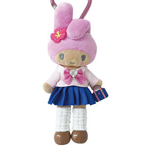 [MY MELODY / SUNTAN] "Sanrio Style Up" Plush Keychain