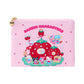 "Sanrio Become Strawberry King" Flat Pouch