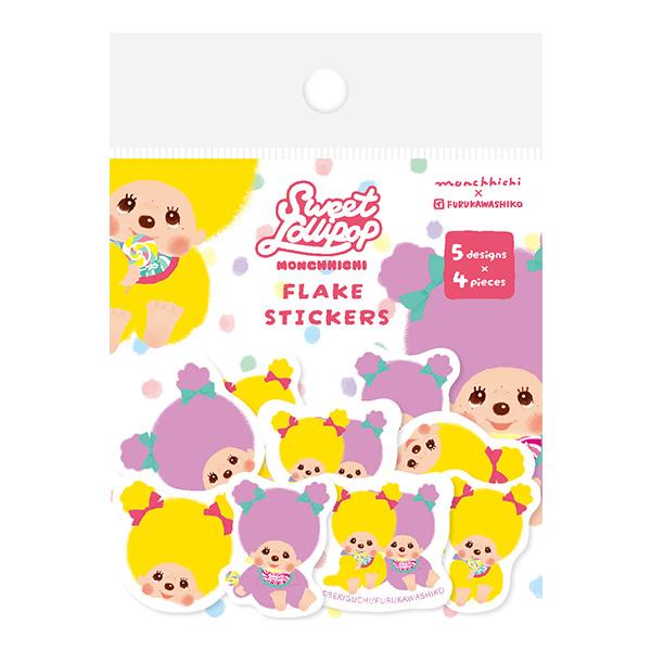 "Monchhichi Sweet Lollipop" Sticker Flakes