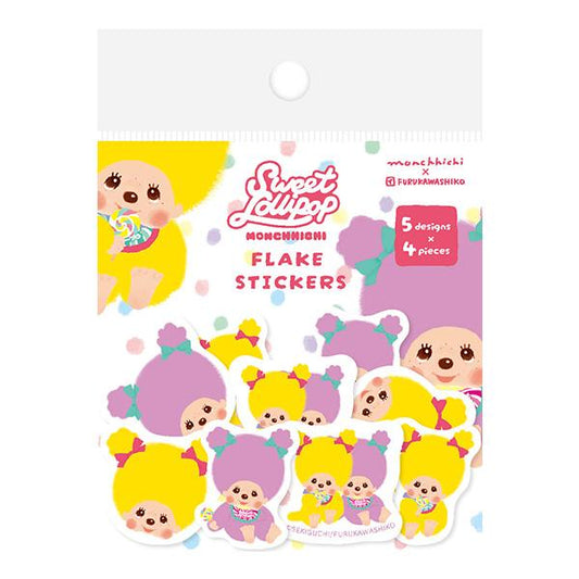 "Monchhichi Sweet Lollipop" Sticker Flakes