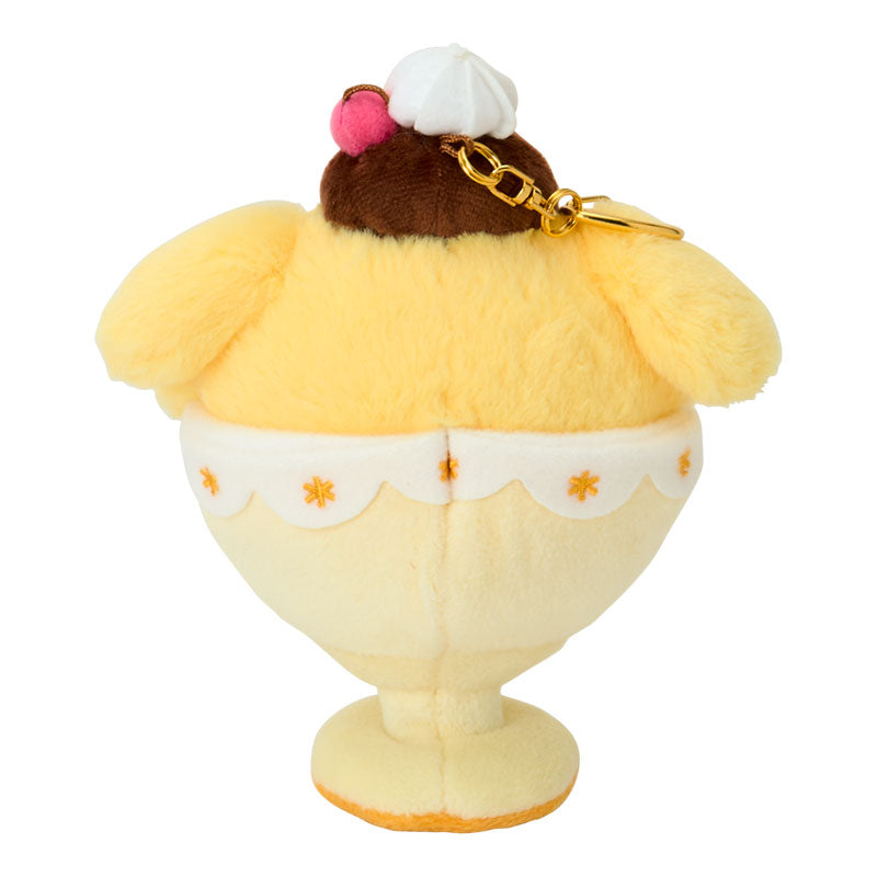 "Pompompurin Full & Happy Pudding" Plush Keychain